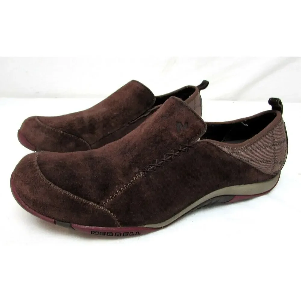 Merrell Bisect Coffee Bean brown loafers comfort flats women's size 9